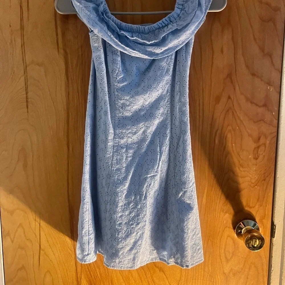 H&M Sky Blue Eyelet Dress